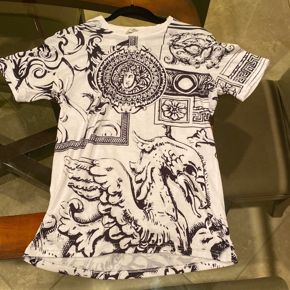 Versace Collection Shirts White Black Versace Collection T Shirt
